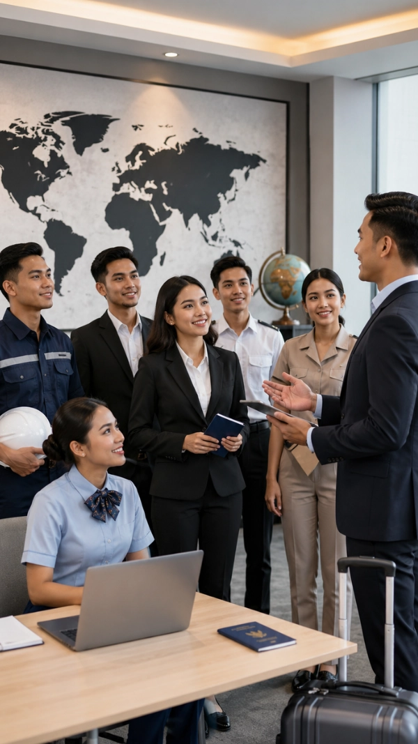 Peserta mengikuti kegiatan persiapan bersama Internusa Human Capital